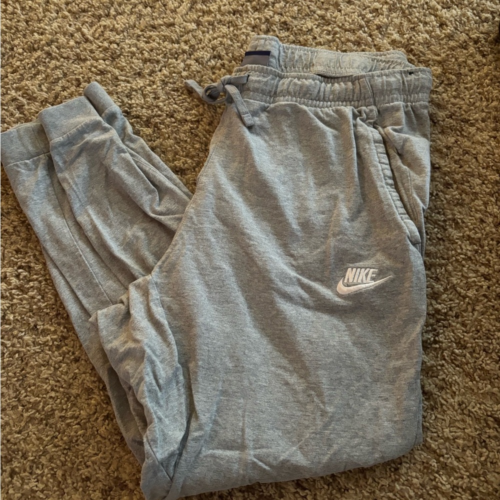 Nike Light Gray Track Joggers